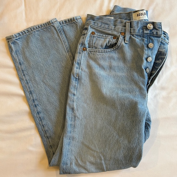 AGOLDE Riley High Rise Straight Jeans - Picture 1 of 6